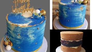 Birthday cakes |How to stack and decorate a buttercream cake