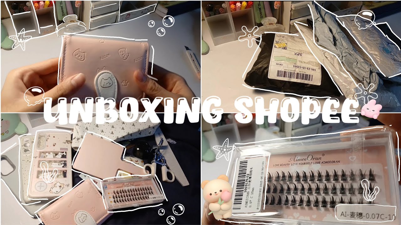 [UNBOXING SHOPEE#1] Unboxing những món đồ mà tớ đã săn sale được trong tháng 6//eun young⭒๋//