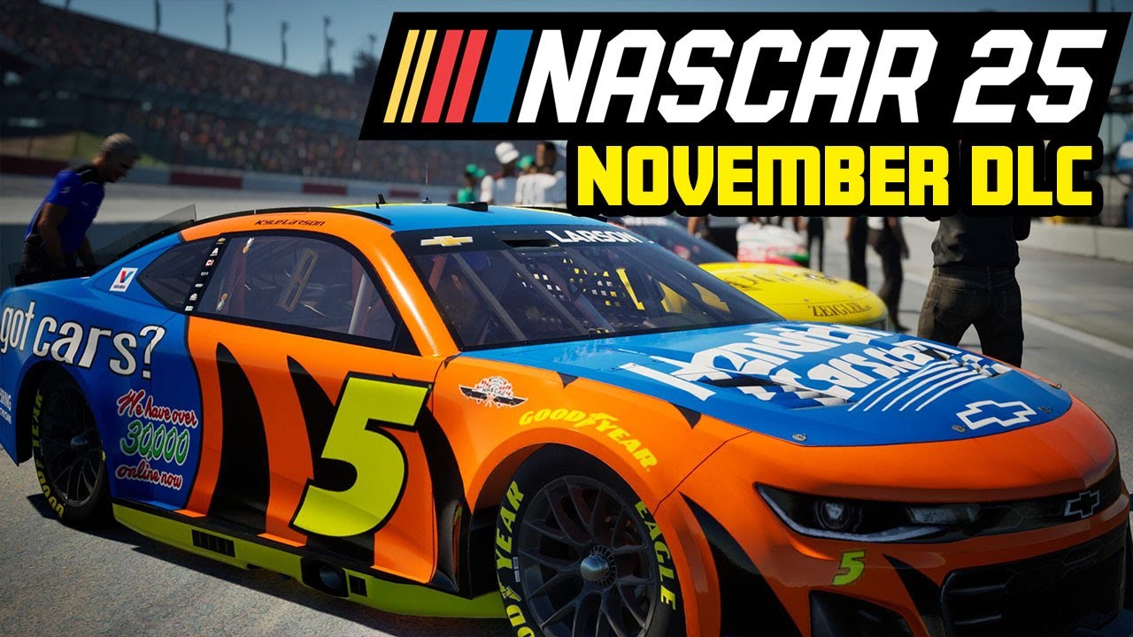 All NASCAR 25 November DLC Paint Schemes