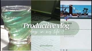 *productive* days in my life | lots of studying, study-timer, notion, anime | Studyora