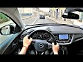 Opel Grandland X Innovation 1.6 180HP POV test drive. Grandland X Road Test. GoPRO city driving.