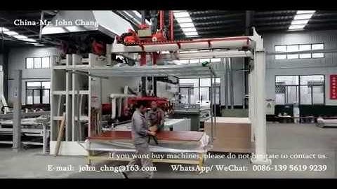 short cycle hot press for particle board & mdf board automatic melamine laminated