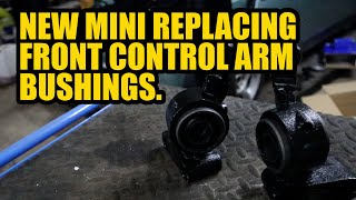 How To Replacing Front Control Arm Bushings New BMW Mini.