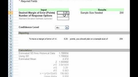 Survey Sample Size Calculator