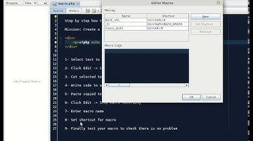 How to record a macro in Netbeans step by step