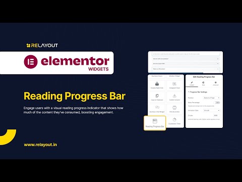 Progress Reading Bar Widget – Track Content Reading on WordPress | Relayout Designs
