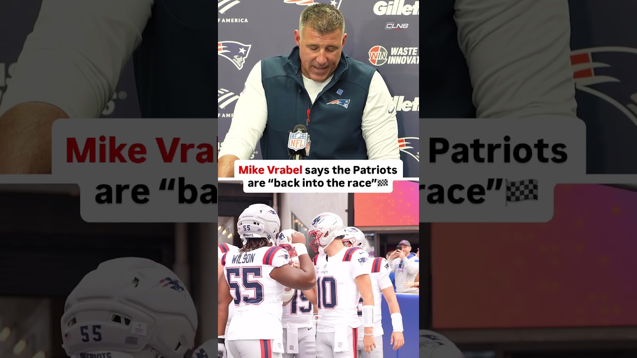 Mike Vrabel says the Patriots are BACK in the Race 🏁