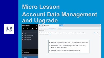 Micro Lesson: Account Data Management and Upgrade