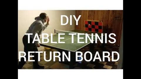 DIY Table Tennis Return Board