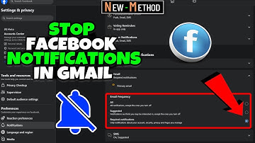 How to Stop Facebook Notifications in Gmail Laptop/PC 2025