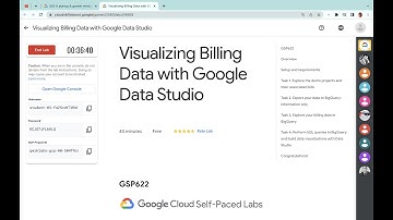 Visualizing Billing Data with Google Data Studio || #qwiklabs || #GSP622