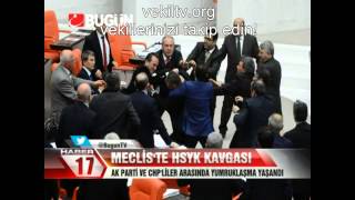 23 Ocak Meclis Kavgasının Görüntüleri