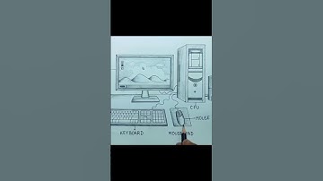 Computer drawing/Easy Desktop computer drawing #drawing #art #computerdrawing #shorts