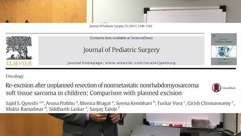 Nonmetastatic nonrhabdomyosarcoma soft tissue sarcoma