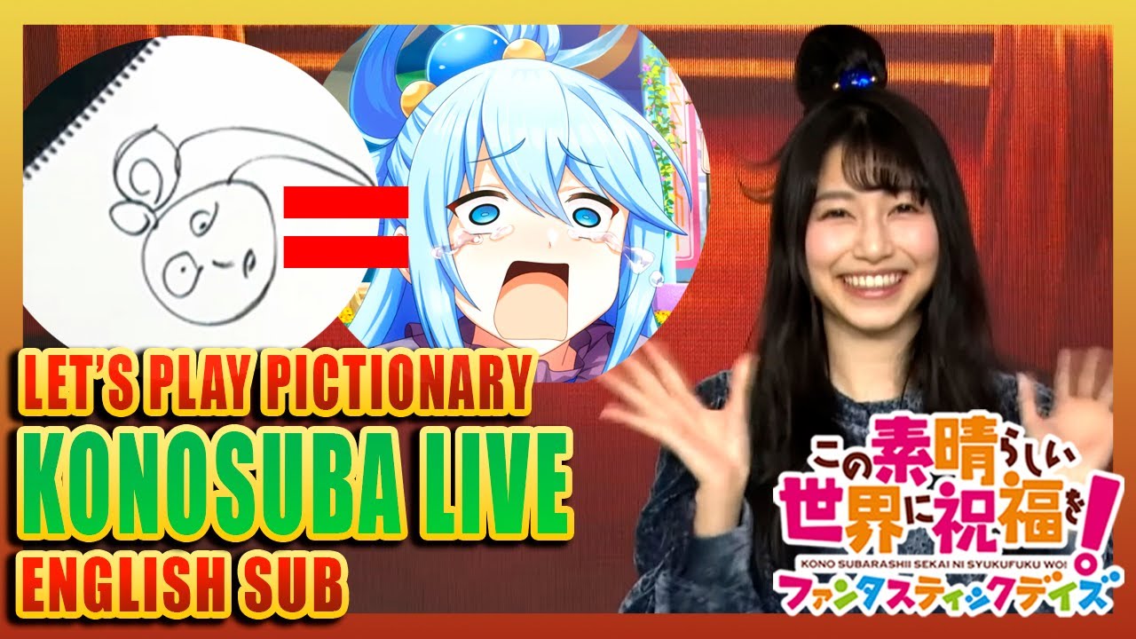 KonoSuba Live 2021 | Sora Amamiya and Jun Fukushima Play Pictionary | Anime Voice Actors Event