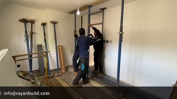 How to remove a load bearing wall | Fitting a Steel Beam RSJ