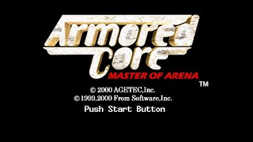 Armored Core : Master of Arena (2000, FromSoftware, Playstation 1) - Intro Movie and Title Screen