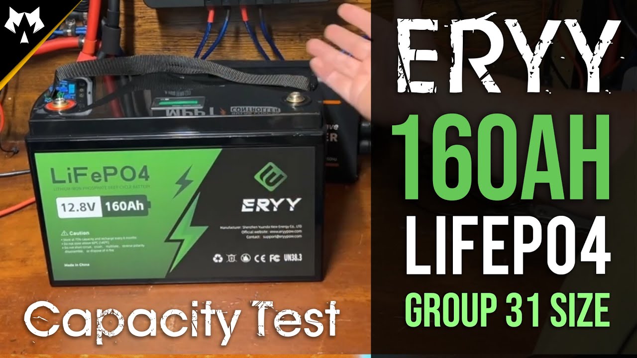 ERYY - CHEAP 12v 160Ah LifePO4 Battery Review & Capacity Test - YouTube