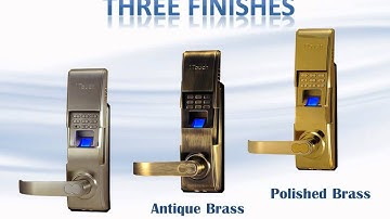 1TOUCHIQ2 Fingerprint / Pin Code / Key Door lock Video