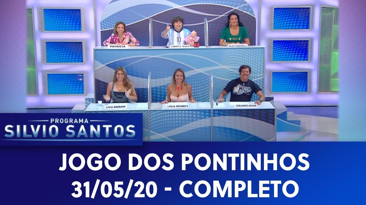 Silvio Santos senta na bancada do Jogo dos Pontinhos para imitar