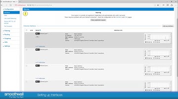 Setting up interfaces | Networking | Smoothwall