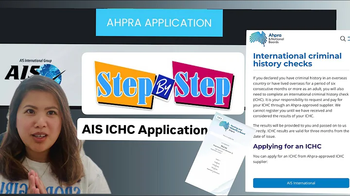 Step-by-Step AIS International Criminal History Check (ICHC) for AHPRA registration