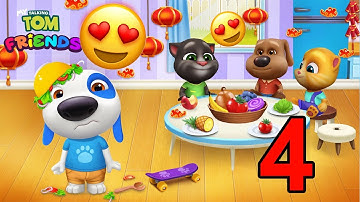 MY TALKING TOM FRIENDS 🐱 ANDROID GAMEPLAY Part 4 - TAKING TOM AND FRIENDS