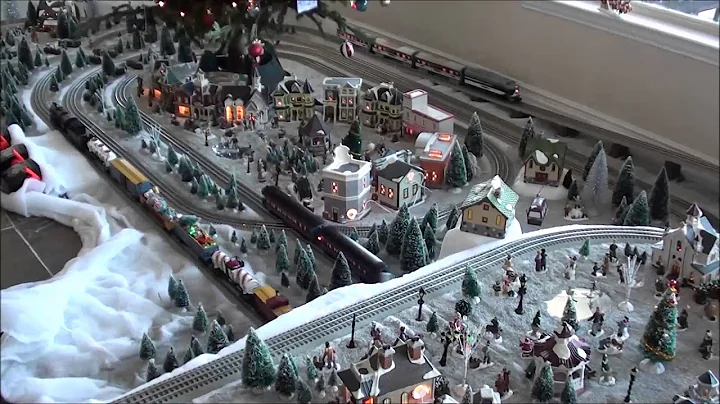Lionel Train Layout - Christmas 2013