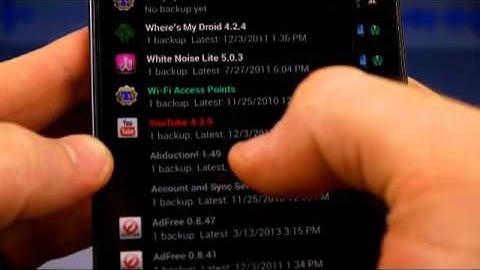 How To: Backup & Restore Apps Android Titanium Backup