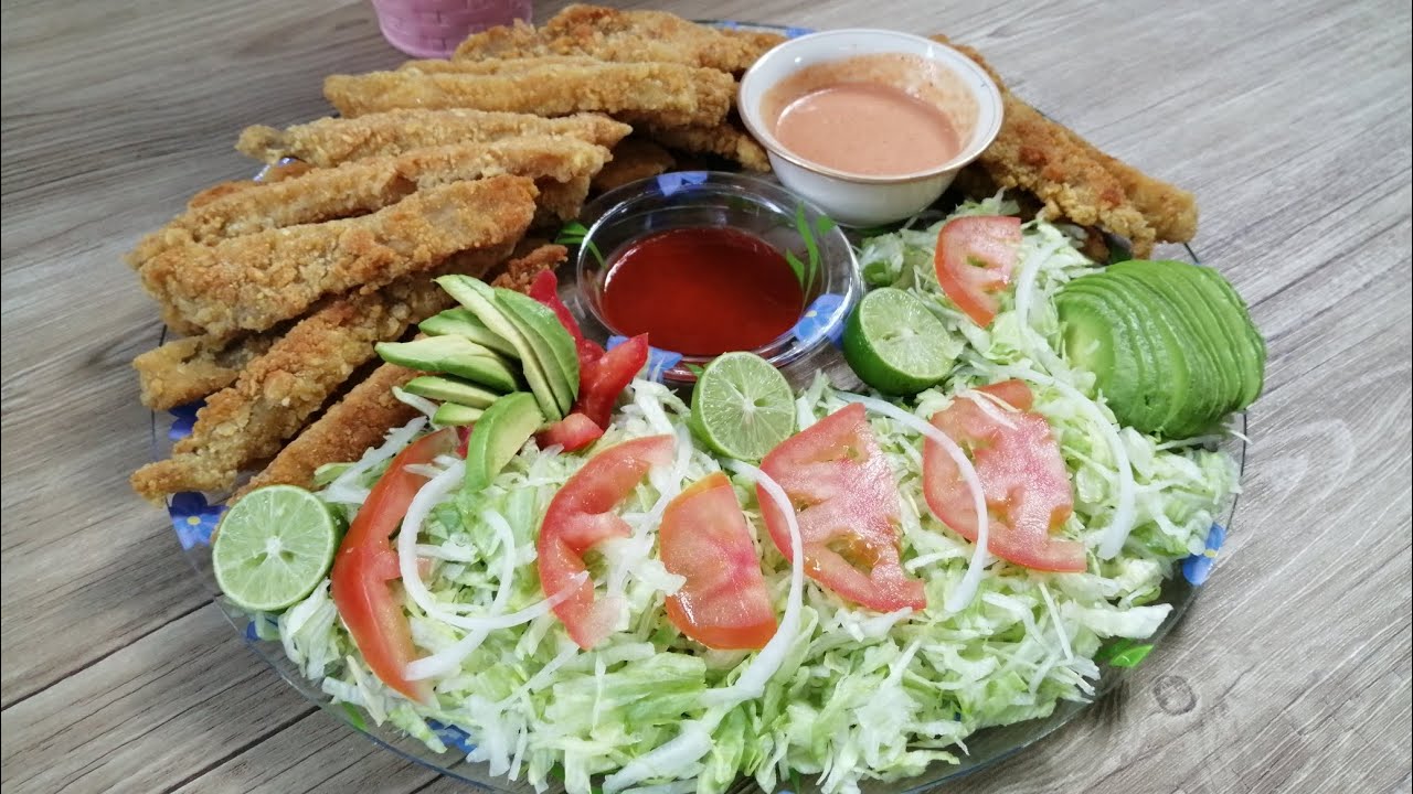 Fajitas de filete de pescado empanizado Recetas Caseras Nora YouTube