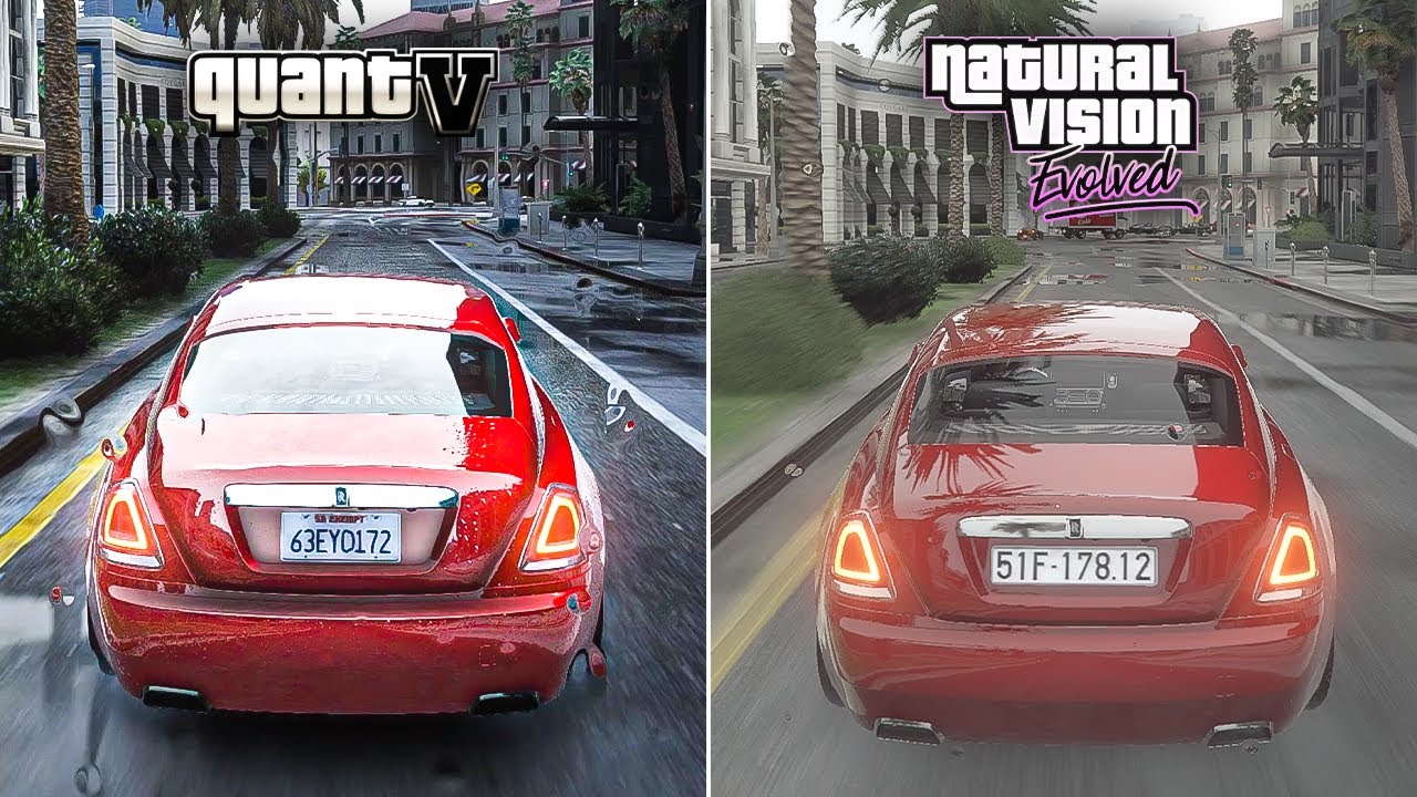 Gta V Quantv Vs Naturalvision Evolved Side By Side Comparison Ray