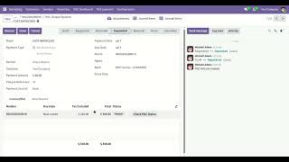 Post Dated Cheque Management Community Edition - PDC Status Overview Odoo