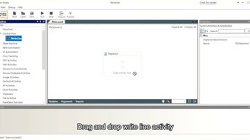 AIwozo Activity Tutorial: Write Line