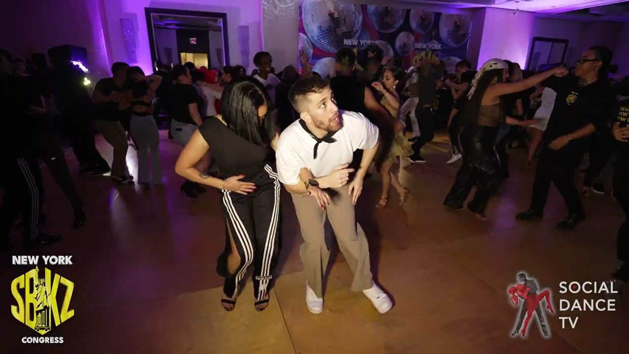Salsa social dancing by Antonio Berardi & Scarlett Medrano at the New York SBKZ Congress 2024