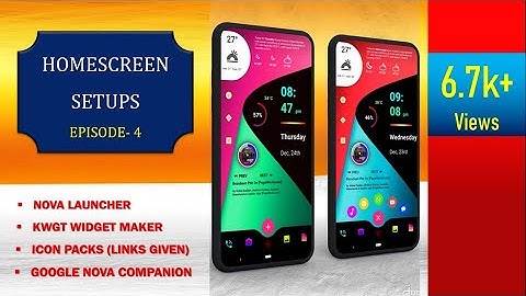 Nova Launcher Dark setup|Nova Launcher KWGT Setup |Nova Launcher setup step by step|CustomizenTricks