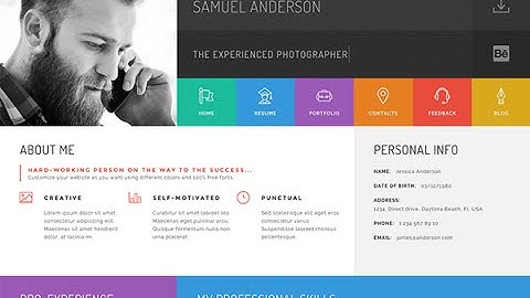 Gridus - vCard / CV Resume / Portfolio HTML5 Template