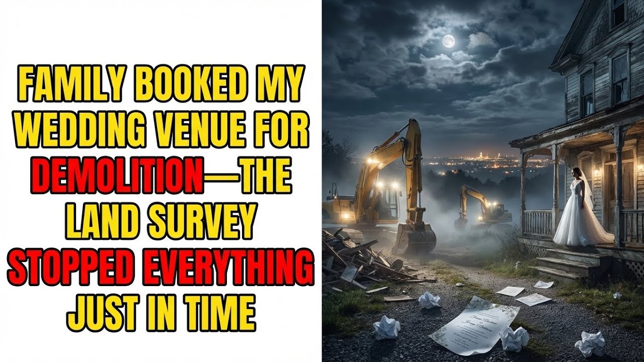 FAMILY BOOKED MY WEDDING VENUE FOR DEMOLITION—THE LAND SURVEY STOPPED EVERYTHING JUST IN TIME.