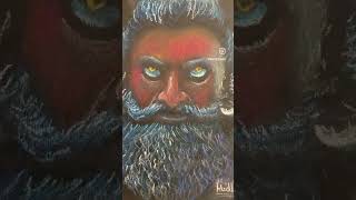 Kantara painting , Kantara, Kantara Aoft pastel drawing, Kantara drawing, rishab Shetty painting,