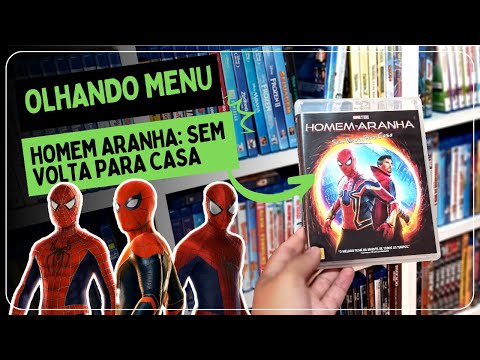 👀 OLHANDO O MENU | BLU-RAY HOMEM ARANHA: SEM VOLTA PARA CASA 🏡🕸️