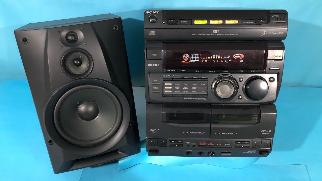 MECHANICAL PARTS STAGE 2 SONY MHC-881 Amplifier Cassette Player Repair Retoration Maintenance