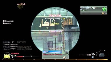 Modern Warfare 2 Spawn Trap Sniper 24 Man Kill Feed