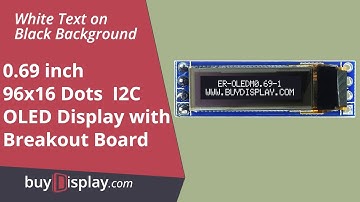 Graphic I2C 0.69 inch 96x16 OLED Display MP3 Module,White Text on Black Background
