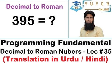 How to Convert Decimal Number to Roman Number | C Language LECTURE – 35 |