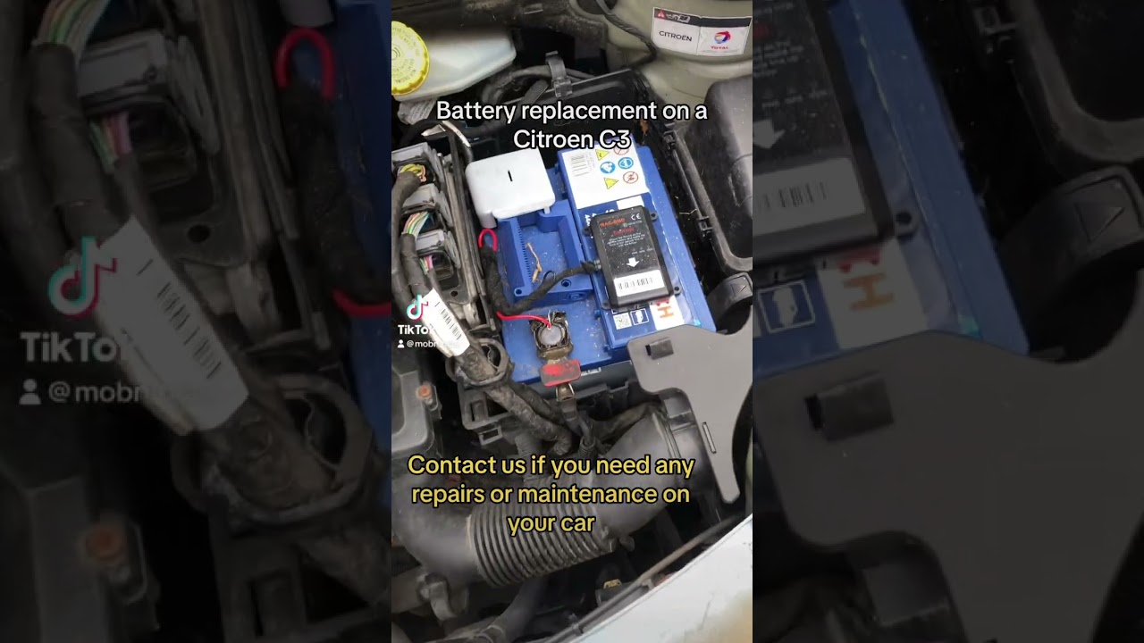Battery replacement on a Citroen C3 