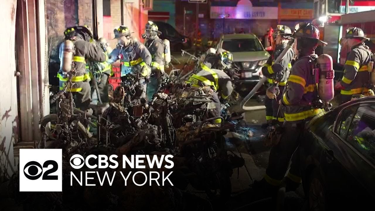 Queens e-bike shop goes up in flames for 2nd time in a year, FDNY says ...