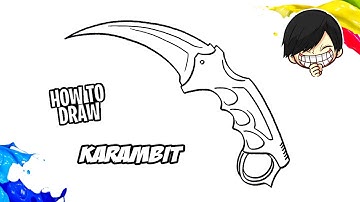How to draw Karambit