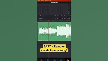 Zang uit een liedje verwijderen #davinciresolve #removebackground