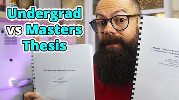 How Different Are They Really? Critical Differences between undergrad & masters thesis