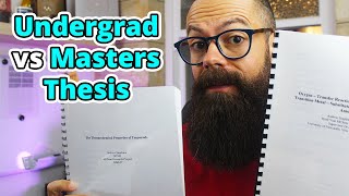 How Different Are They Really? Critical Differences between undergrad & masters thesis