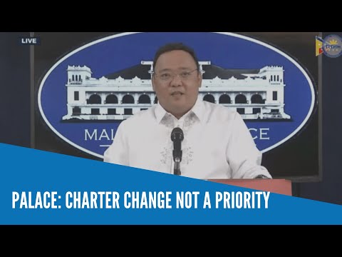 Palace: Charter change not a priority